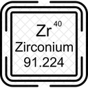 Estroncio Tabla Periodica Quimica Icono