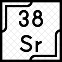Estroncio Tabla Periodica Quimica Icono