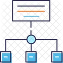 Infografia Estructura Flujo De Datos Icono