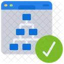 Estructura Diagrama De Flujo Sitio Icon