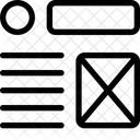 Estructura alámbrica  Icono