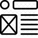 Estructura alámbrica  Icono