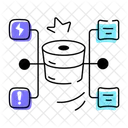 Estructura De Datos Estructura De Base De Datos Esquema De Datos Icono