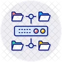 Estructura De Datos Conexion Datos Icono