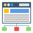 Estructura Estructura Alambrica Del Sitio Web Estructura Alambrica De La Pagina Web Icono