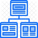 Estructura Del Sitio Web Codigo Desarrollo Icono