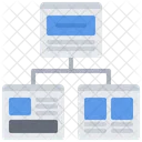 Estructura Del Sitio Web Codigo Desarrollo Icono
