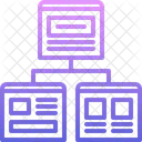 Estructura Del Sitio Web Codigo Desarrollo Icono