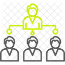 Estructura De La Empresa Empresa Liderazgo Icono