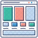 Sitio web con estructura jerárquica  Icono