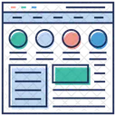 Sitio web con estructura jerárquica  Icono