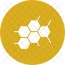 Estructura De La Molecula Atomos Hexagonos Icono