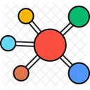 Estructura Molecular Molecula Atomos Icono