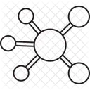 Estructura Molecular Molecula Atomos Icono