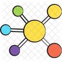 Estructura Molecular Molecula Atomos Icono