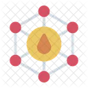 Estructura Molecular Aceite Quimica Ícone