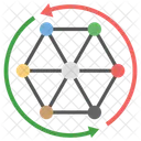 Estructura Molecular Enlace Quimico Reaccion Molecular Icono