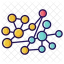 Molecula Enlace Quimico Estructura Molecular Icono