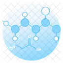 Estructura Molecular Enlace De Atomos Estructura Quimica Icono