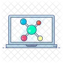 Estructura Molecular Molecula Enlace Quimico Icono