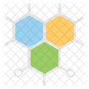 Molecular Estructura Atomos Icono