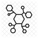 Estructura Molecular Molecula Atomos Icono