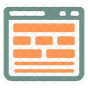 Wireframe Web Design Web Ícone