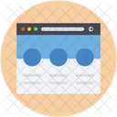 Web Layout Pagina Da Web Ícone