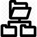 Estrutura De Dados Rede De Pastas Estrutura De Pastas Ícone