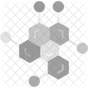 Estrutura Molecular Molecula Produto Quimico Ícone