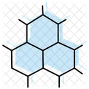 Icone De Linha De Sombra De Cor De Estrutura Organica Ícone