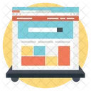 Wireframe Site Layout Ícone