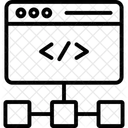 Frameworks Line Icone Ícone