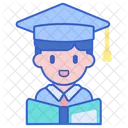 Estudante Masculino Estudante De Graduacao Avatar Ícone