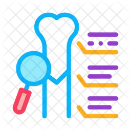 Estudiar la articulación ósea  Icono