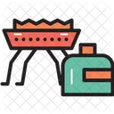 Estufa De Camping Gas Icono