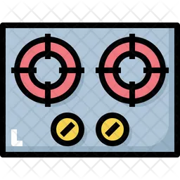 Estufa de gas  Icono