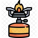 Gas Estufa Camping Icono