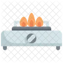 Gas Estufa Fuego Icono