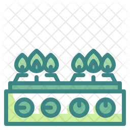 Estufa de gas  Icono