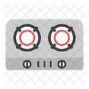 Estufa de gas  Icono