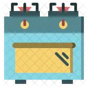 Estufa de gas  Icono