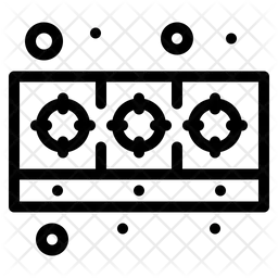 Estufa de gas  Icono