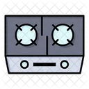 Estufa de gas  Icono