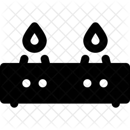 Estufa de gas  Icono