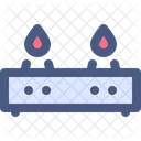 Estufa de gas  Icono