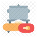 Estufa de gas  Icono