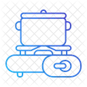 Estufa De Gas Gas Para Acampar Varios Icono