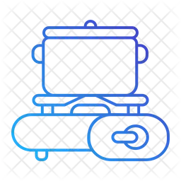 Estufa de gas  Icono