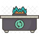 Estufa de gas  Icono